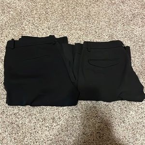 Black dress pants. Size 2 and 4